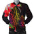 Solomon Islands Men's Bomber Jacket - Tropical Hippie Style Black - Polynesian Pride