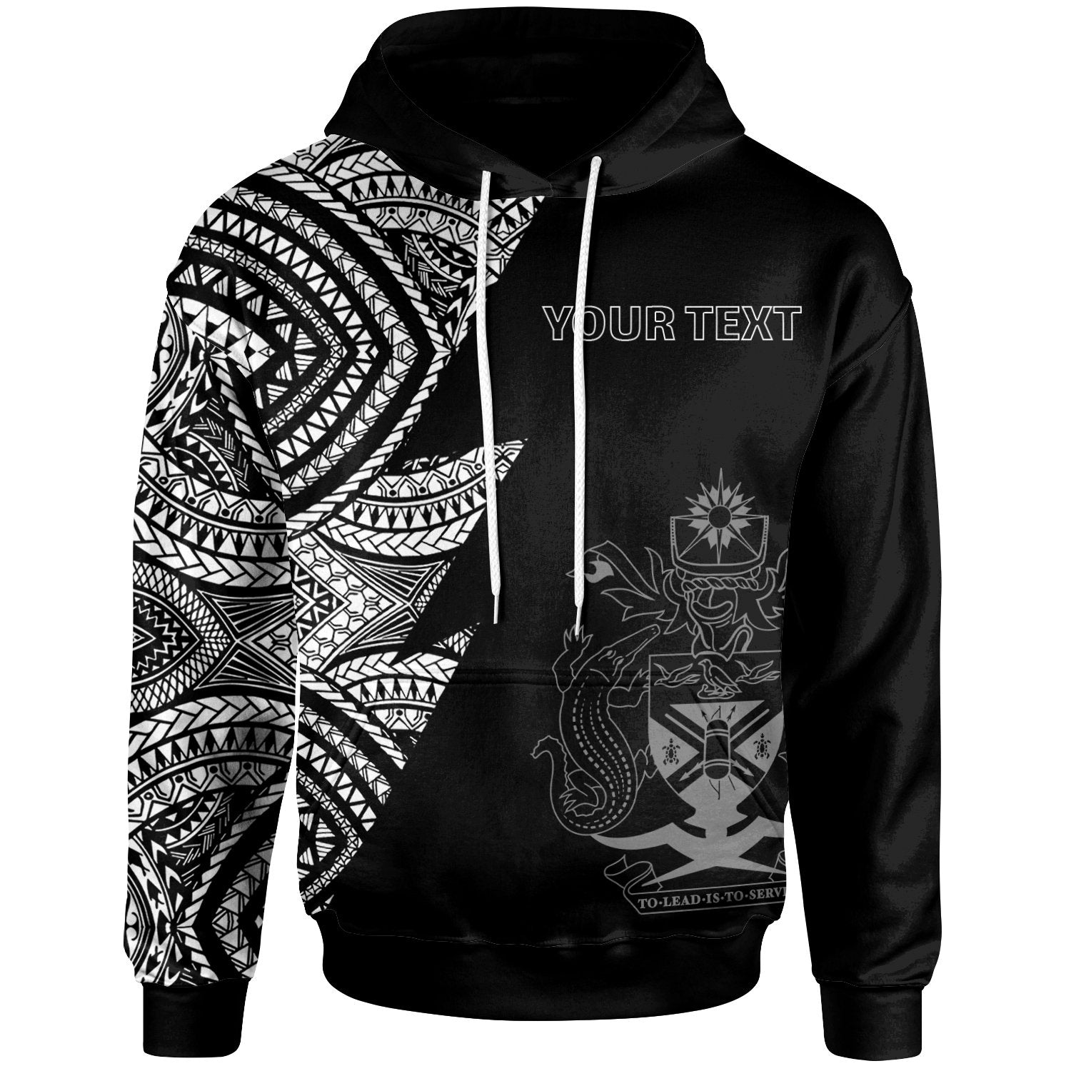 Solomon Islands Custom Personalized Hoodie Flash Style White Unisex White - Polynesian Pride