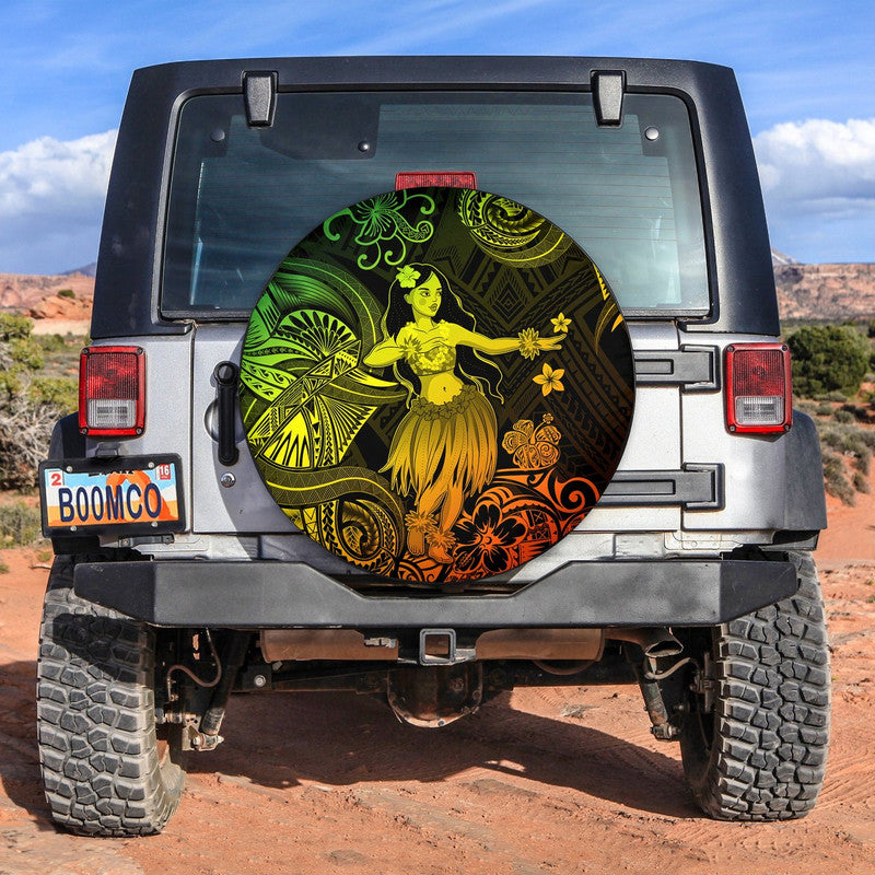 Hawaii Hula Girl Polynesian Spare Tire Cover Unique Style - Reggae LT8 Reggae - Polynesian Pride