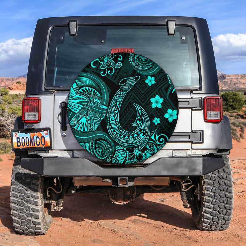 Hawaii Fish Hook Polynesian Spare Tire Cover Unique Style - Turquoise LT8 Turquoise - Polynesian Pride