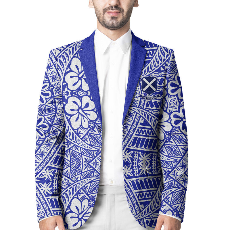 Tonga St. Andrew's High School Blazer Kupesi Vibes - Blue LT8 Unisex Blue - Polynesian Pride