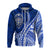 North Mariana Our Story Begins Geometrical Polynesian Pattern Zip up Hoodie LT7 Unisex Blue - Polynesian Pride