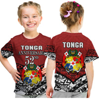 Tonga T Shirt KID Independence Anniversary Special Version 2022 LT14 - Polynesian Pride