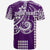 Custom Kakau Hawaiian Polynesian T Shirt Purple LT6 - Polynesian Pride