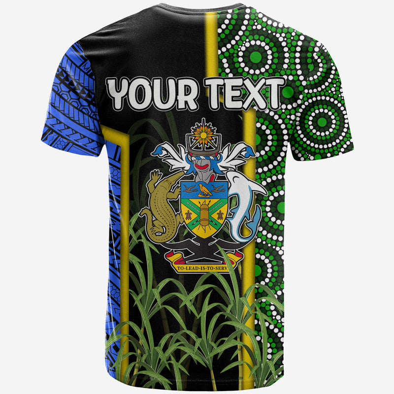 Custom South Sea Islanders Flag Style T Shirt Solomon Islands LT6 - Polynesian Pride