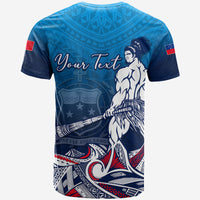 Custom Samoa Warrior T Shirt Polynesian No.1 LT6 - Polynesian Pride