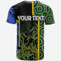 Custom South Sea Islanders Flag Style T Shirt Kanaka LT6 - Polynesian Pride