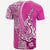 Hawaiian Shark Polynesian T Shirt Vibe Pink Style LT6 - Polynesian Pride