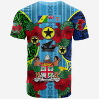 Malampa Fiji Day Hibiscus T Shirt Style LT6 - Polynesian Pride