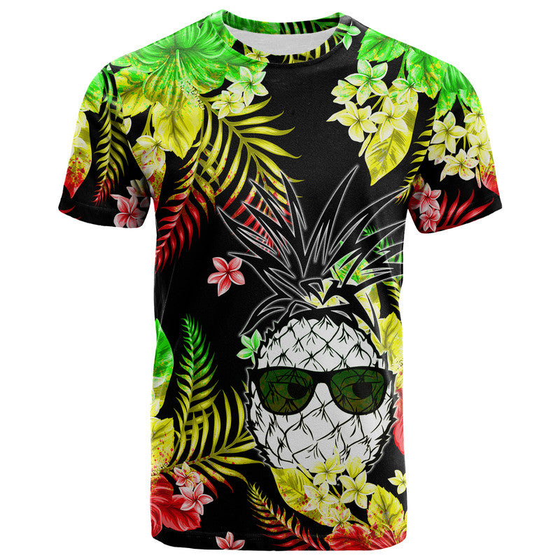 Hawaii Summer Colorful Pineapple T Shirt Reggage LT6 Reggage - Polynesian Pride