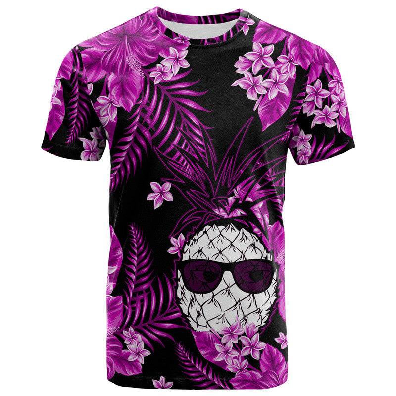 Hawaii Summer Colorful Pineapple T Shirt Purple LT6 Purple - Polynesian Pride