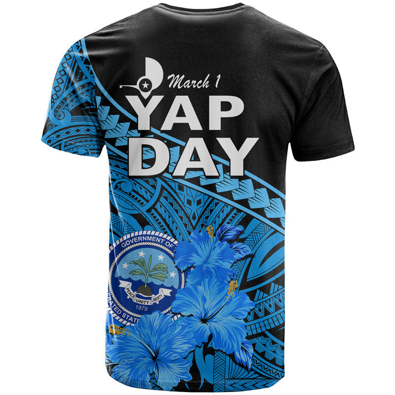 Yap State Day T Shirt Yap Flag and FSM Seal LT9 - Polynesian Pride