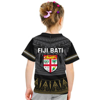 Fiji Rugby Bati T Shirt Fijian Coat of Arms Tapa Pattern LT9 - Polynesian Pride