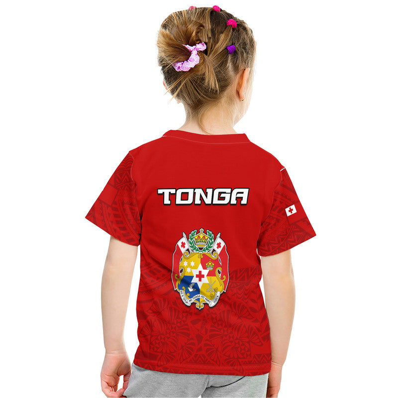 Polynesian Pride Tonga Rugby Tongan Kupesi Ngatu Design T Shirt LT9 - Polynesian Pride