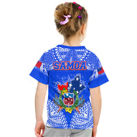 Toa Samoa Polynesian Rugby T Shirt Samoan Flag Blue Color LT9 - Polynesian Pride
