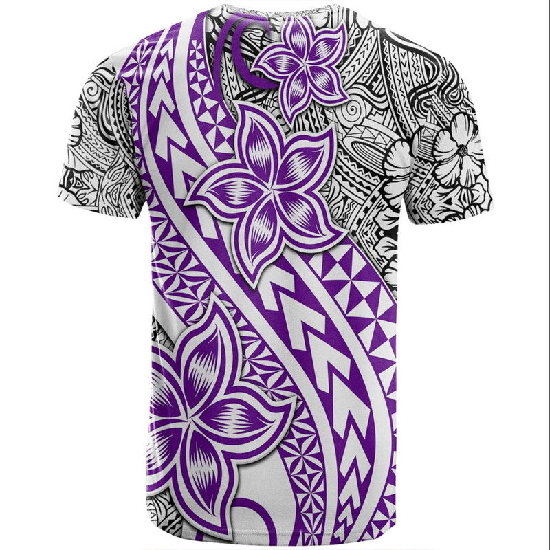 Traditional Polynesian Tribal Tattoo Retro T Shirt Purple LT9 - Polynesian Pride