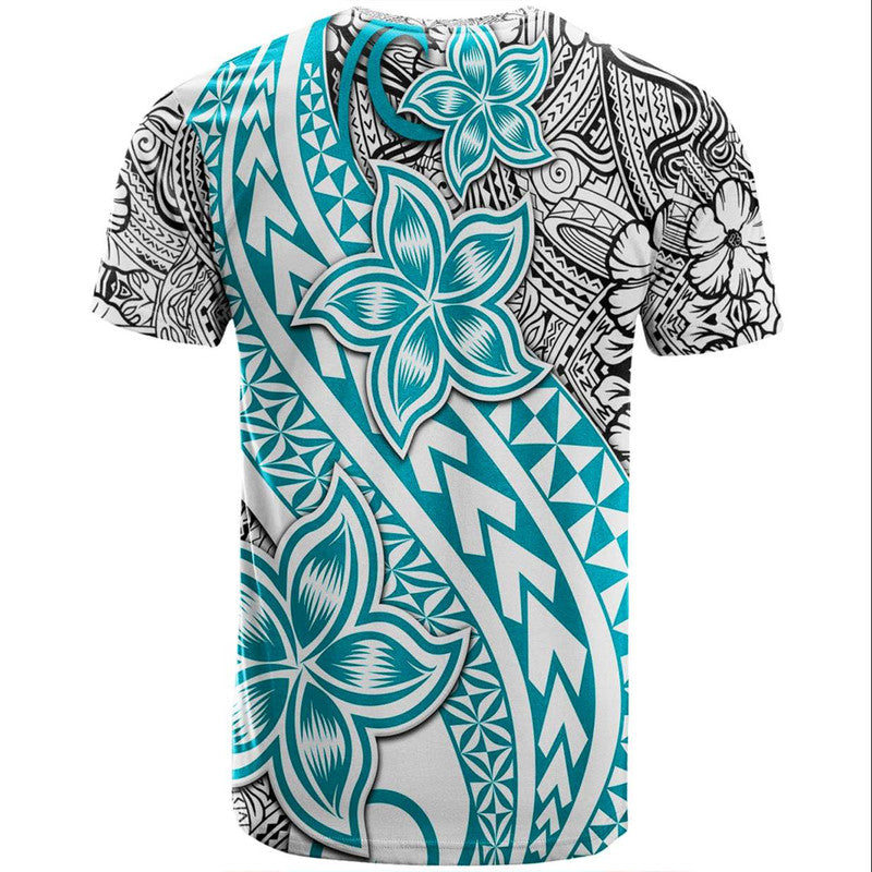 Traditional Polynesian Tribal Tattoo Retro T Shirt Turquoise LT9 - Polynesian Pride