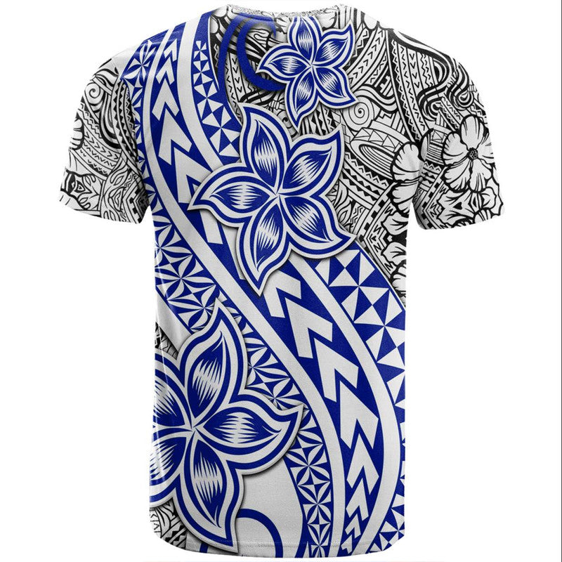 Traditional Polynesian Tribal Tattoo Retro T Shirt Blue LT9 - Polynesian Pride