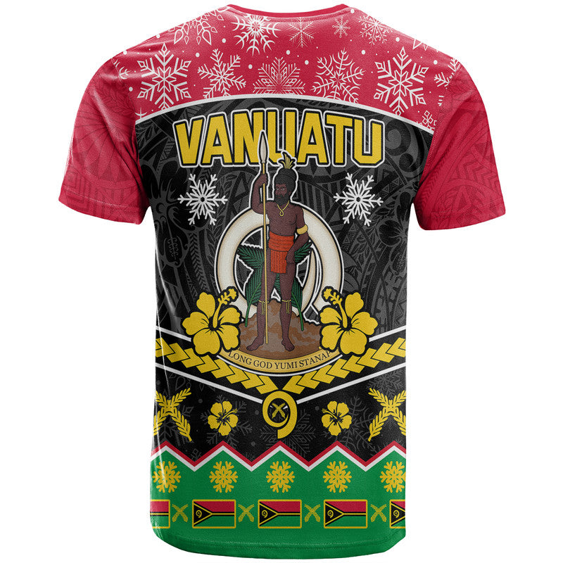 Vanuatu Tribal Polynesian Christmas Vibe T Shirt LT9 - Polynesian Pride