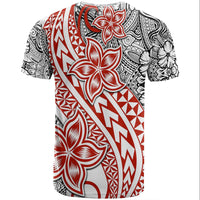Traditional Polynesian Tribal Tattoo Retro T Shirt Red LT9 - Polynesian Pride
