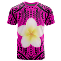 Hawaii Map T Shirt Tribal Polynesian Plumeria T Shirt Eruption Style - Polynesian Pride