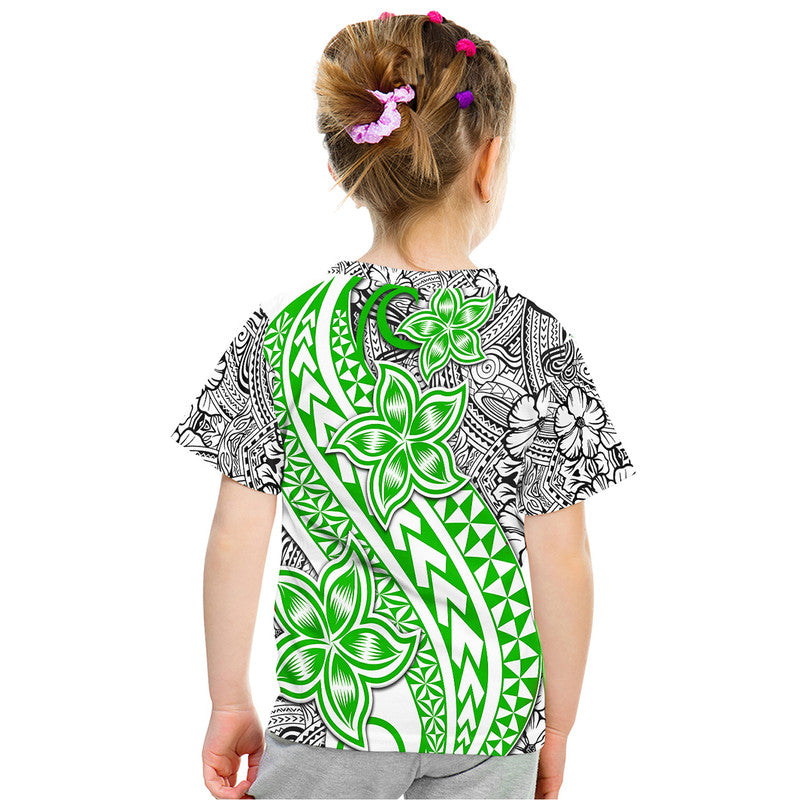 Traditional Polynesian Tribal Tattoo Retro T Shirt Green LT9 - Polynesian Pride