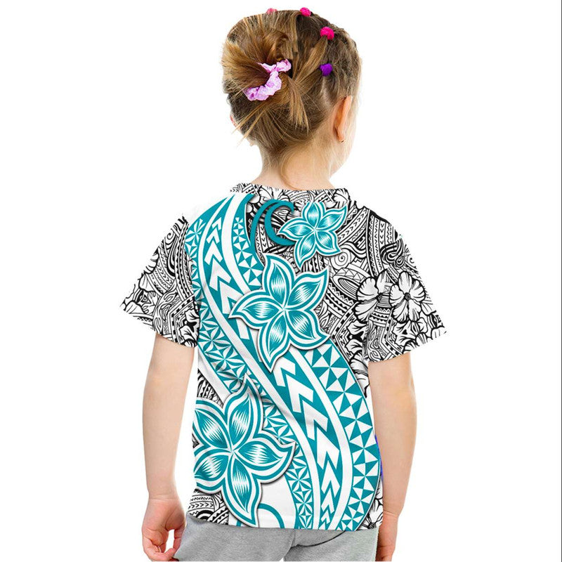 Traditional Polynesian Tribal Tattoo Retro T Shirt Turquoise LT9 - Polynesian Pride
