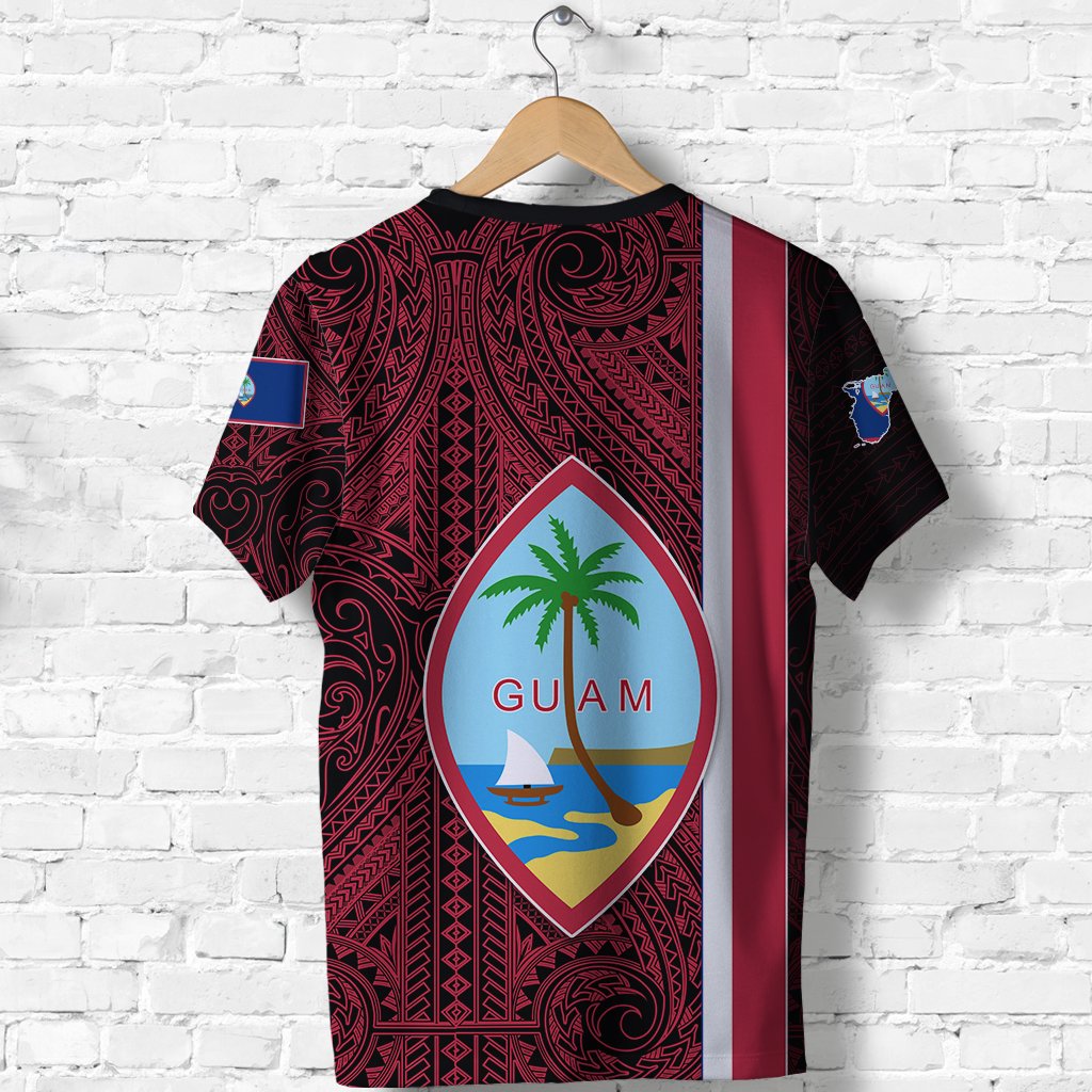 Guam Rugby T Shirt Polynesian Sailboat Style - Polynesian Pride