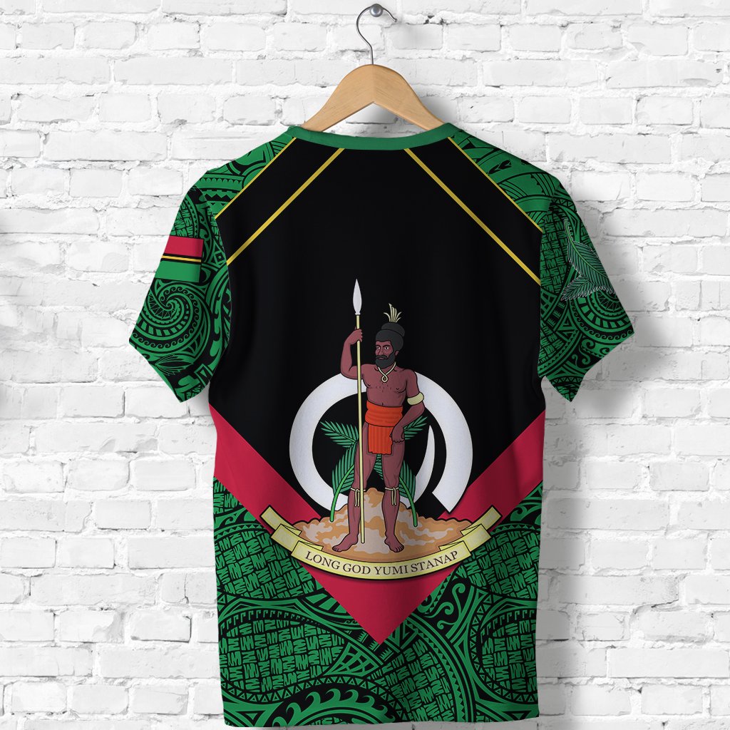 Vanuatu Rugby T Shirt Flag Style - Polynesian Pride