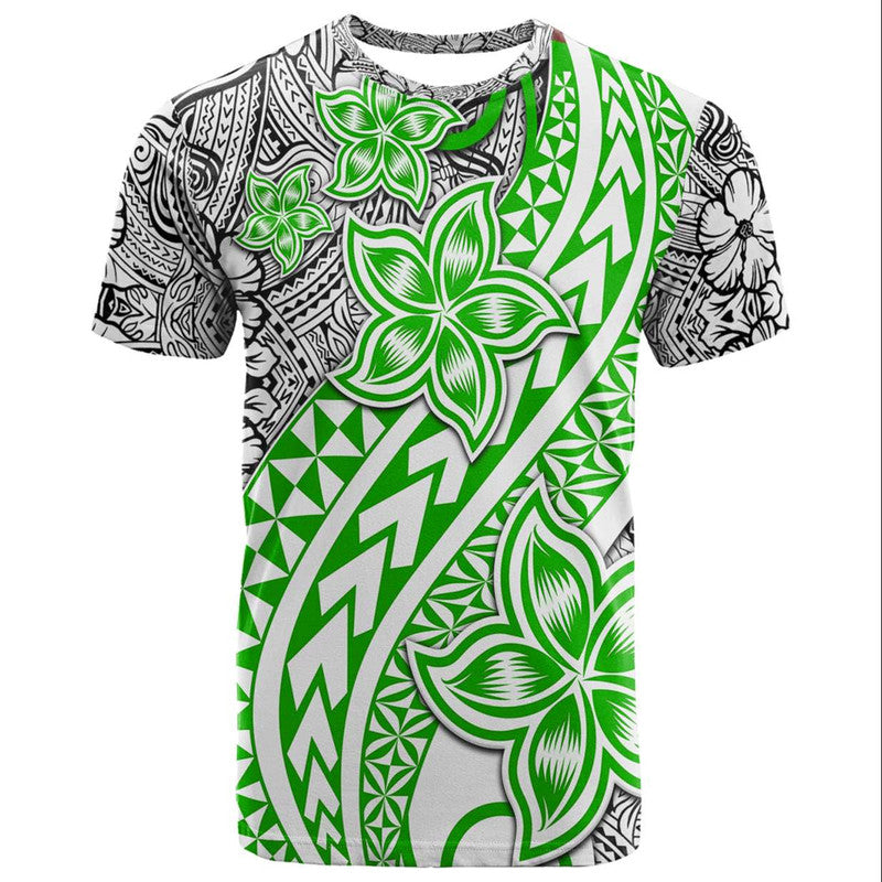 Traditional Polynesian Tribal Tattoo Retro T Shirt Green LT9 Green - Polynesian Pride