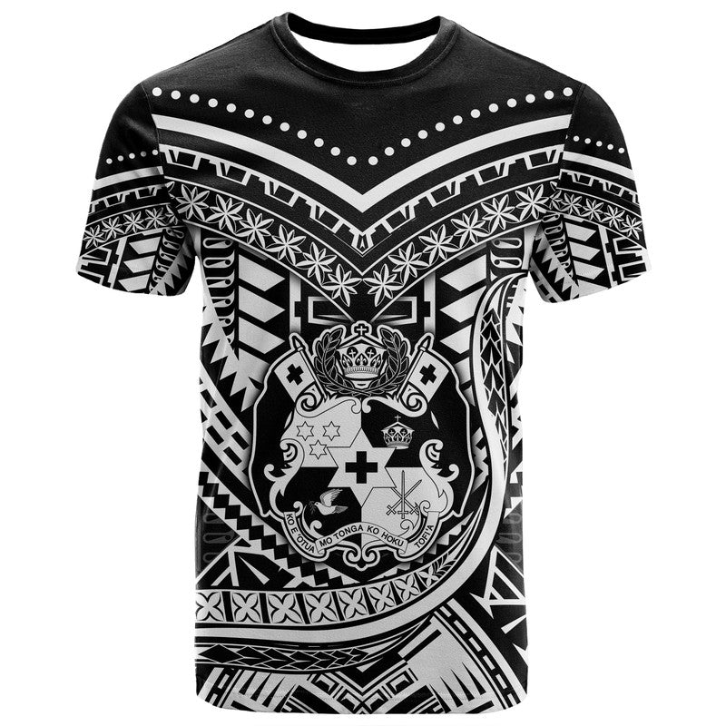 Tonga Coat of Arms T Shirt LT9 Black - Polynesian Pride