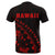 Hawaii Coat of Arms T Shirt ( Red) Turtle Style - Polynesian Pride