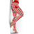 Tonga Leggings - Caro Patterns Red - Polynesian Pride