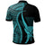 Hawaii Custom Polo Shirt Turquoise Polynesian Tentacle Tribal Pattern - Polynesian Pride