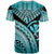 Hawaii Polynesian T Shirt Turquoise Polynesian Necklace and Lauhala - Polynesian Pride