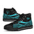 Niue High Top Shoes Turquoise - Polynesian Tentacle Tribal Pattern - Polynesian Pride