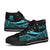 Tuvalu Custom Personalised High Top Shoes Turquoise - Polynesian Tentacle Tribal Pattern - Polynesian Pride