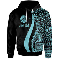 Tahiti Custom Hoodie Turquoise Tentacle Tribal Pattern Unisex Turquoise - Polynesian Pride