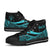 Niue Custom Personalised High Top Shoes Turquoise - Polynesian Tentacle Tribal Pattern - Polynesian Pride