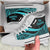 New Caledonia High Top Shoes Turquoise - Polynesian Tentacle Tribal Pattern Crest - Polynesian Pride