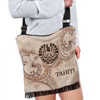 Tahiti Boho Handbag - Hibiscus Flowers Vintage Style - Polynesian Pride