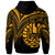 Tahiti Hoodie Gold Color Cross Style - Polynesian Pride