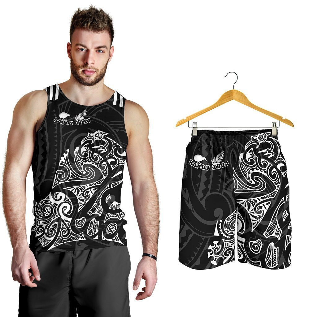 Combo Men Tank Top and Men Short Aotearoa Super Rugby Maori Kiwi - Polynesian Pride