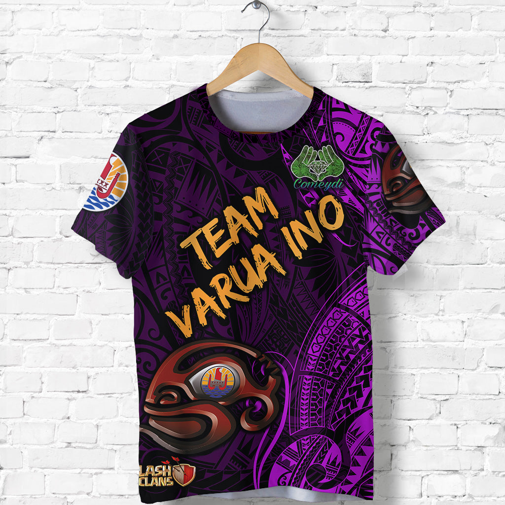 Comeydi987 Number 5 Teck TVI Tahiti PC T Shirt Team Varua Ino Original 001 LT8 - Polynesian Pride