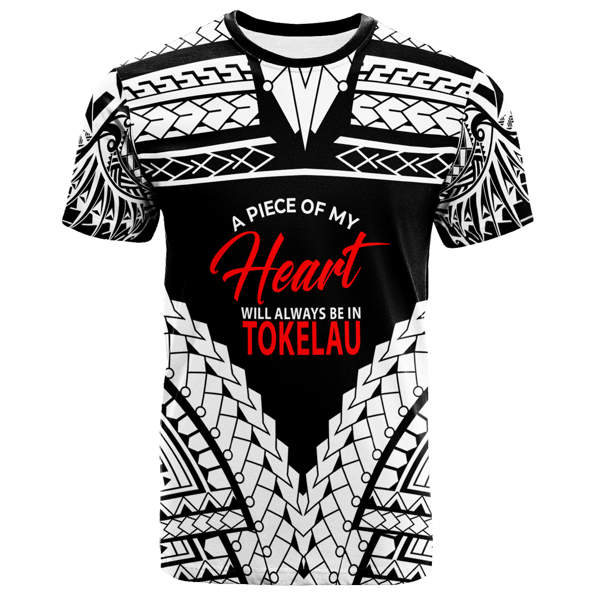 Tokelau Polo Shirt A Piece Of My Heart White Color Unisex White - Polynesian Pride