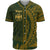 Tonga Baseball Shirt - Green Wings Style Unisex Gold - Polynesian Pride