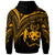 Tonga Zip Hoodie Gold Color Cross Style - Polynesian Pride