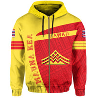 Hawaii Polynesian Mauna Kea Sport Zip up Hoodie Premium Style - Polynesian Pride