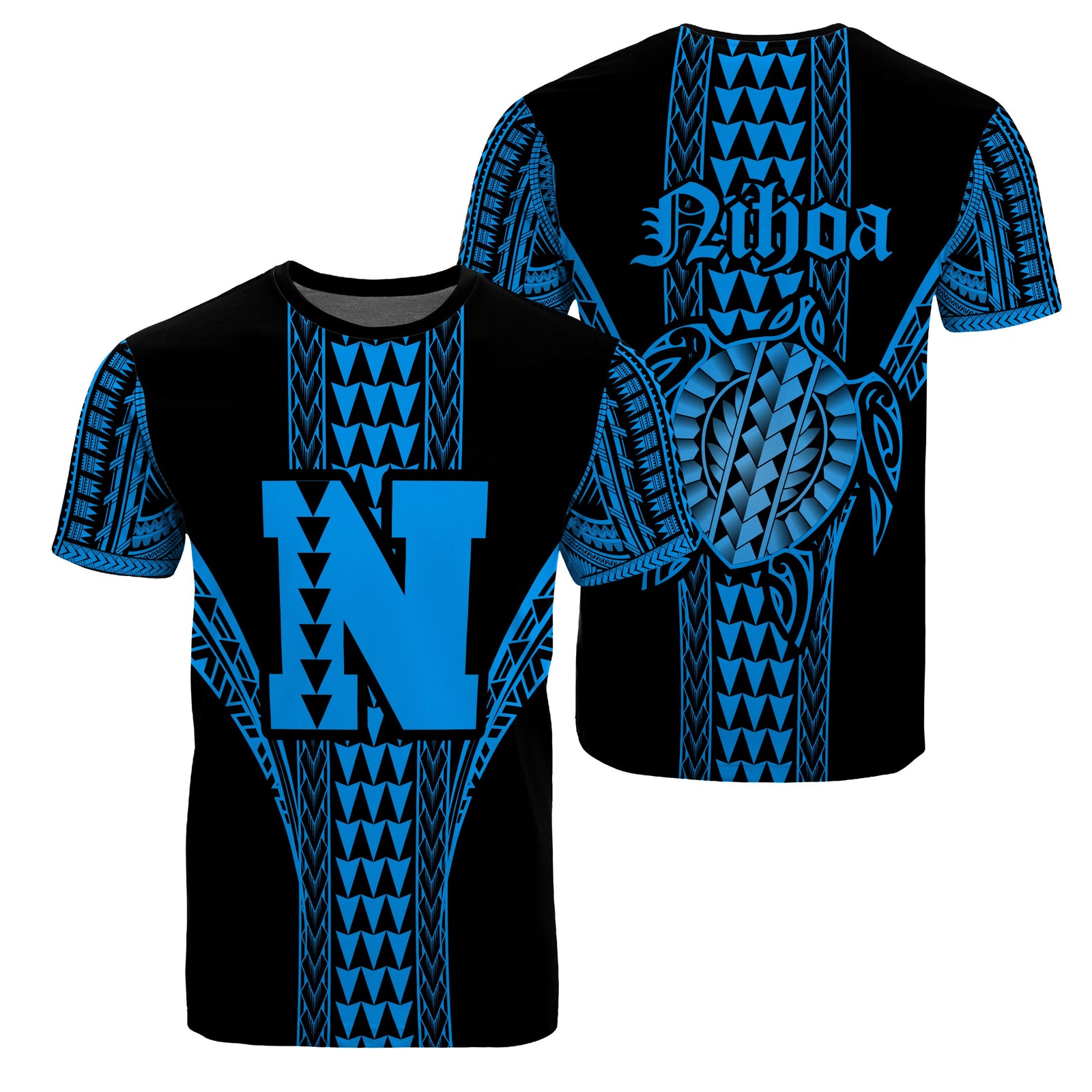 Nihoa Island Polynesian T Shirt Comely Style AH Unisex Blue - Polynesian Pride