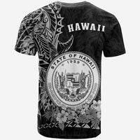 Hawaiian Polynesian T Shirt White Seal of Hawaii LT13 - Polynesian Pride